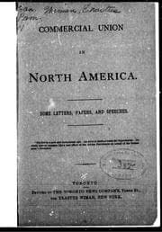 Tapa de Commercial union between the United States and Canada