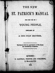 Tapa de The new St. Patrick's manual for the use of young people