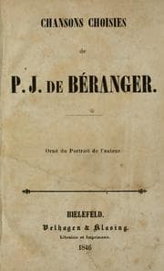Tapa de Chansons choisies