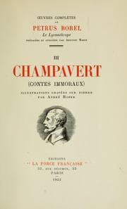 Tapa de Œuvres complètes (de Petrus Borel, le lycanthrope)