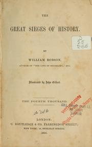 Tapa de The great sieges of history