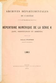 Tapa de Répertoire numérique de la série K