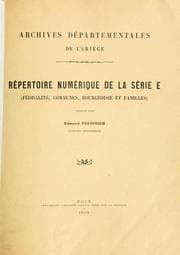 Tapa de Répertoire numérique de la série E
