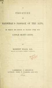 Tapa de A treatise on Hannibal's passage of the Alps