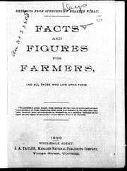Tapa de Facts and figures for farmers, and all those who live upon them