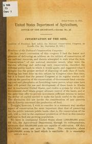Tapa de Conservation of the soil