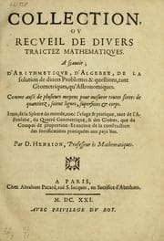 Tapa de Collection ov recveil de divers traictez mathematiqves
