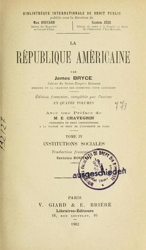 Tapa de La république américaine