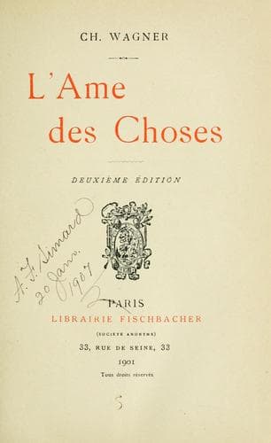 Tapa de L'ame des choses