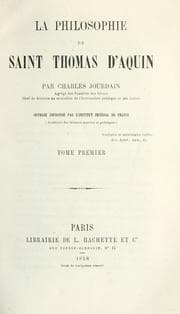 Tapa de La philosophie de saint Thomas d'Aquin