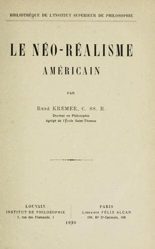 Tapa de Le néo-réalisme américain