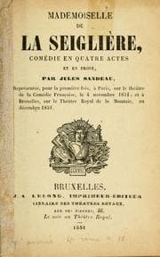 Tapa de Mademoiselle de la Seiglière