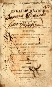 Tapa de Introduction to the English reader, or, A selection of pieces in prose and poetry