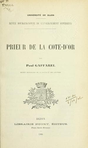 Tapa de Prieur de la cote-d'or
