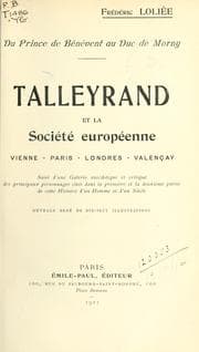 Tapa de Talleyrand et la Société européenne