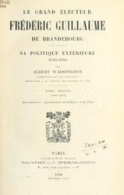 Tapa de Le grand électeur, Frédéric Guillaume de Brandebourg