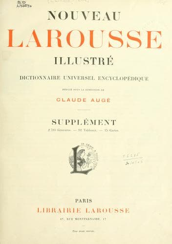 Tapa de Nouveau Larousse illustré