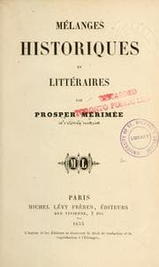 Tapa de Mélanges historiques et littéraires