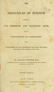 Tapa de The principles of science applied to the domestic and mechanic arts