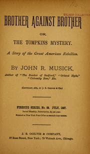 Tapa de Brother against brother, or, The Tompkins mystery