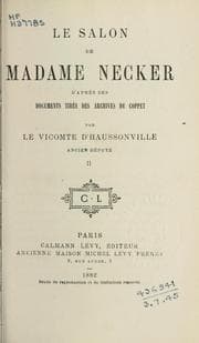 Tapa de Le Salon de Madame Necker