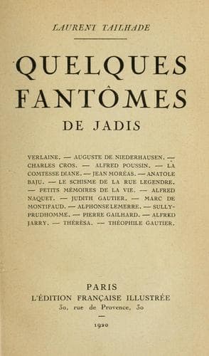 Tapa de Quelques fantômes de jadis