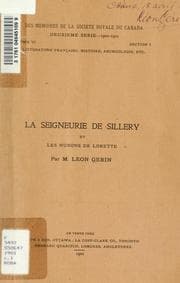 Tapa de La Seigneurie de Sillery et les Hurons de Lorette