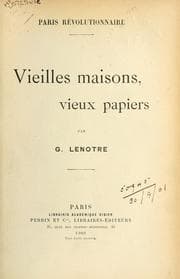 Tapa de Vieilles maisons, vieux papiers