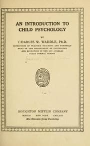 Tapa de An introduction to child psychology