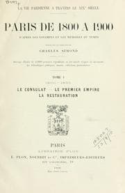 Tapa de Paris de 1800 à 1900