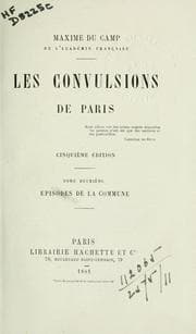 Tapa de Les convulsions de Paris