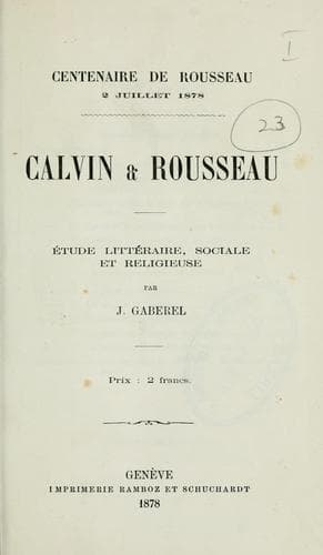 Tapa de Calvin & Rousseau