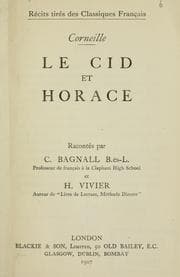 Tapa de Le Cid et Horace