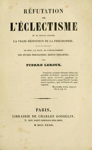 Tapa de Réfutation de l'éclectisme