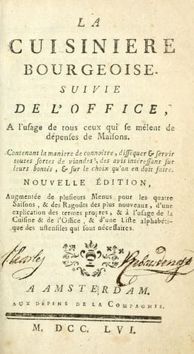 Tapa de La cuisiniere bourgeoise