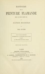 Tapa de Histoire de la peinture flamande, depuis ses débuts jusqu'en 1864