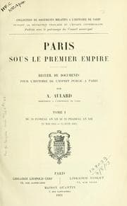 Tapa de Paris sous le premier empire