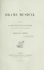 Tapa de Le drame musical