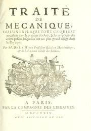 Tapa de Traité de mecanique, ou l'on explique tout ce qui est necessaire dans la pratique des arts