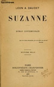 Tapa de Suzanne, roman contemporain
