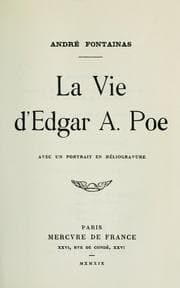 Tapa de La vie d'Edgar A. Poe