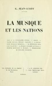Tapa de La musique et les nations