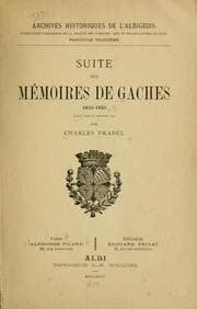 Tapa de Suite des mémoire de Gaches, 1610-1620