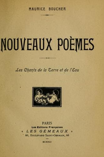 Tapa de Nouveaux poèmes