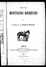 Tapa de Dans les Montagnes Rocheuses