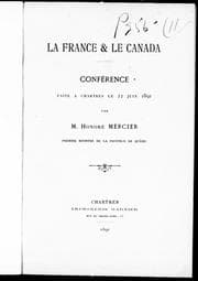Tapa de La France & le Canada
