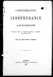 Tapa de Confédération, indépendence, annexion