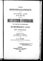 Tapa de Notice historiographique sur la fête célébrée à Québec le 16 juin 1859, jour du deux centième anniversaire de l'arrivée de Monseigneur de Montmorency-Laval en Canada