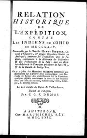 Tapa de Relation historique de l'expédition contre les Indiens de l'Ohio en MDCCLXIV