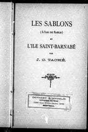 Tapa de Les Sablons (l'Ile de Sable) et l'Ile Saint-Barnabé